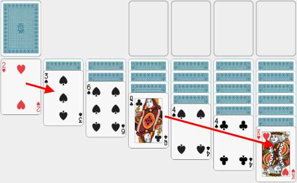Solitaire, solving example, chapter 1