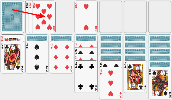 Solitaire, solving example, chapter 13