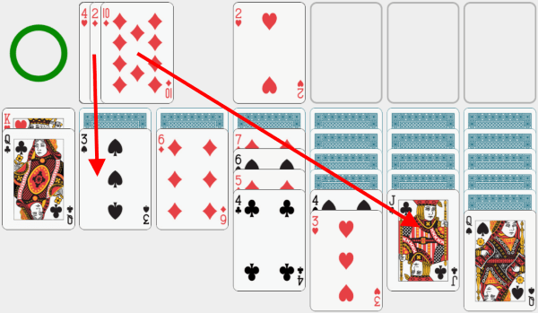 Solitaire, solving example, chapter 16