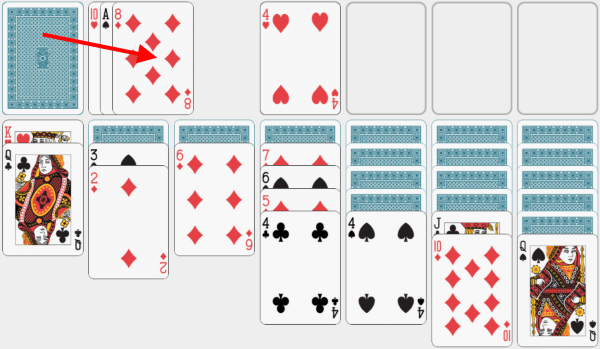 Solitaire, solving example, chapter 20