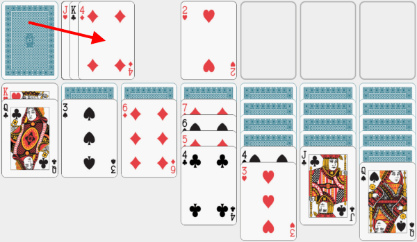 Solitaire, solving example, chapter 15