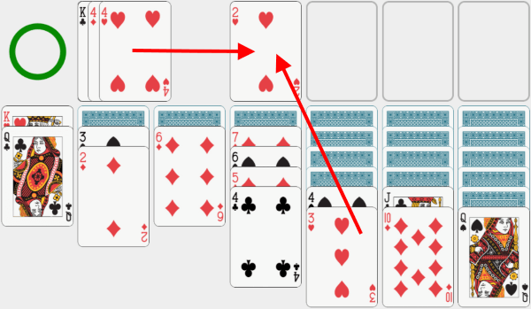 Solitaire, solving example, chapter 17