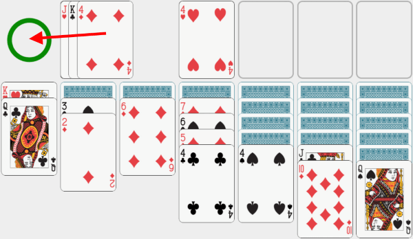 Solitaire, solving example, chapter 18