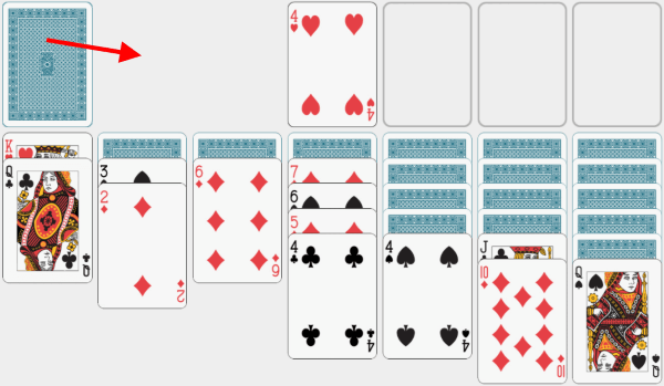 Solitaire, solving example, chapter 19