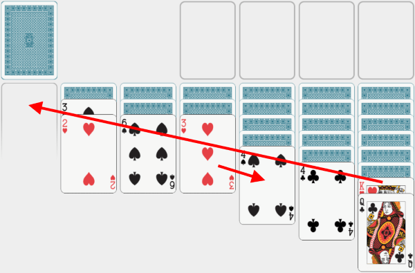 Solitaire, solving example, chapter 2