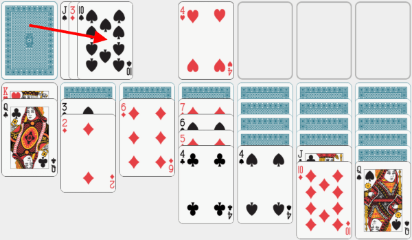 Solitaire, solving example, chapter 21