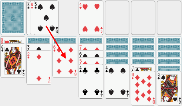 Solitaire, solving example, chapter 22