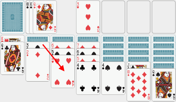 Solitaire, solving example, chapter 24